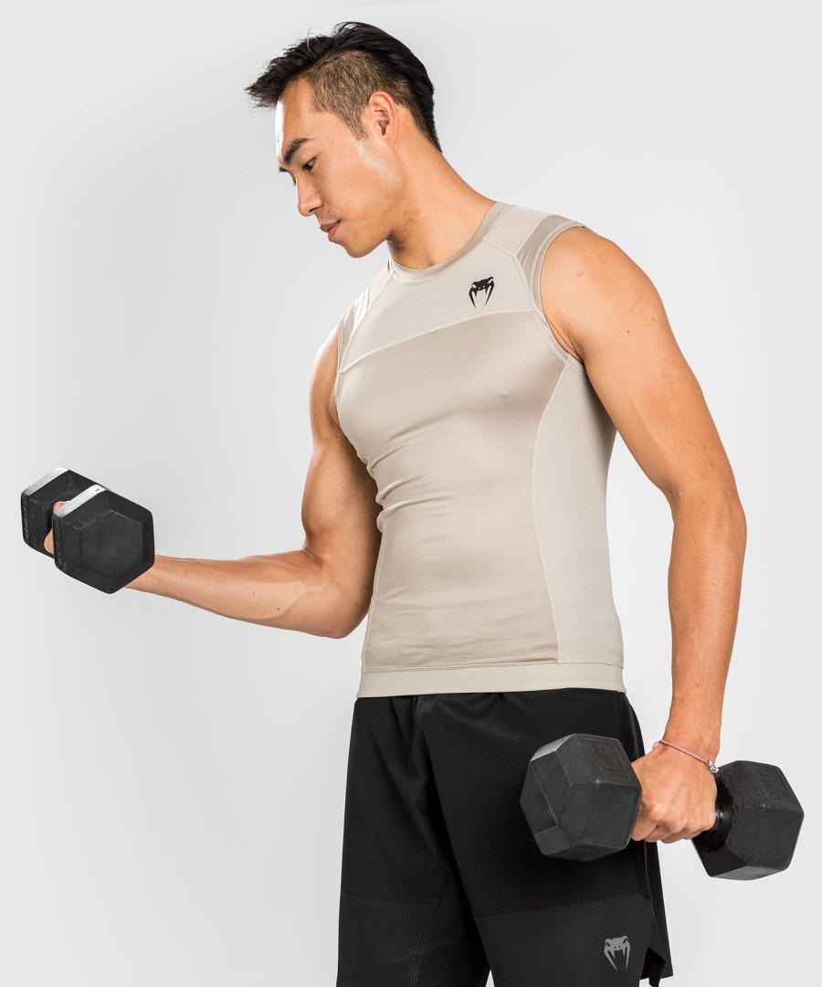venum g-fit air rashguard zonder mouwen - zand
