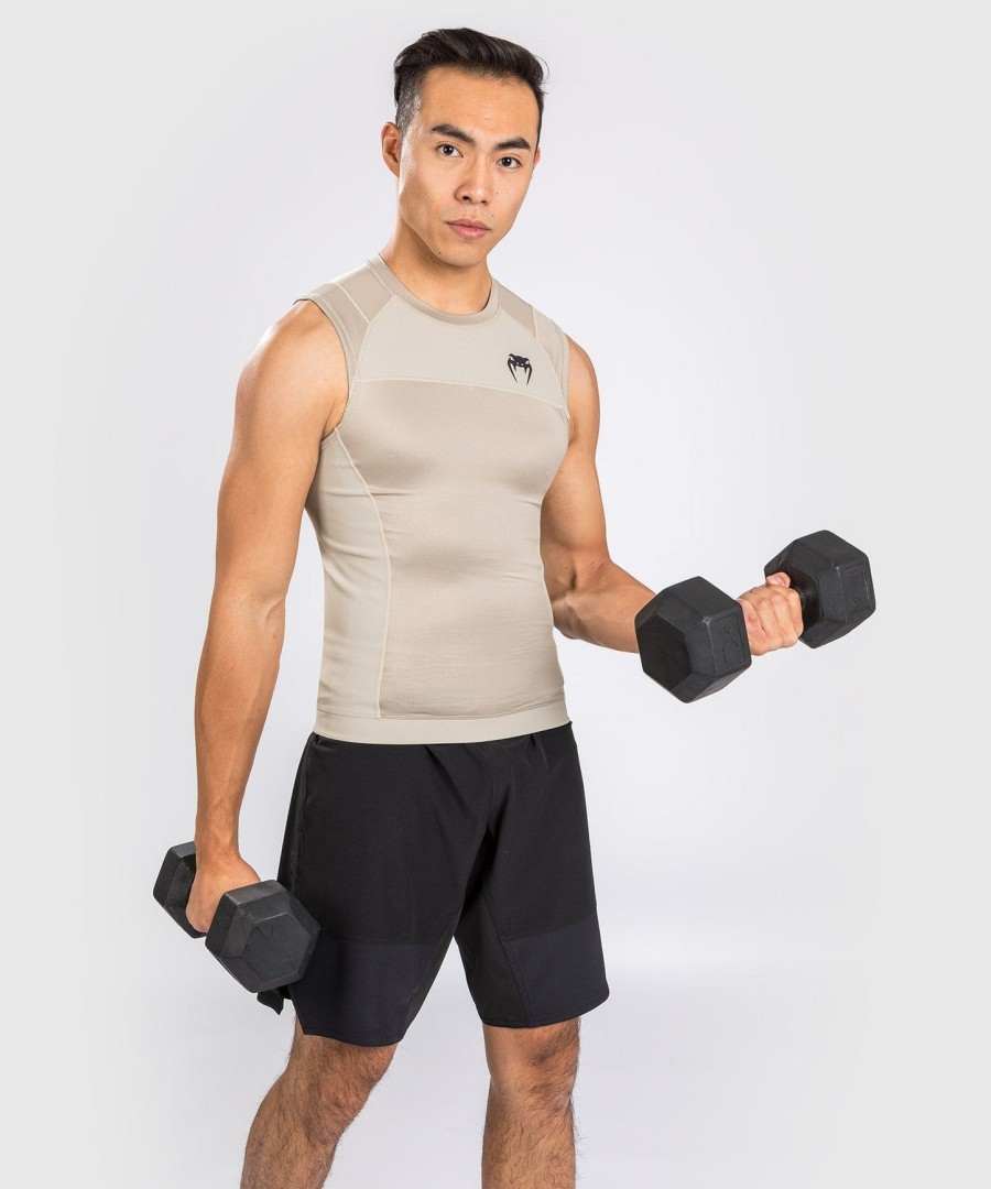 venum g-fit air rashguard zonder mouwen - zand