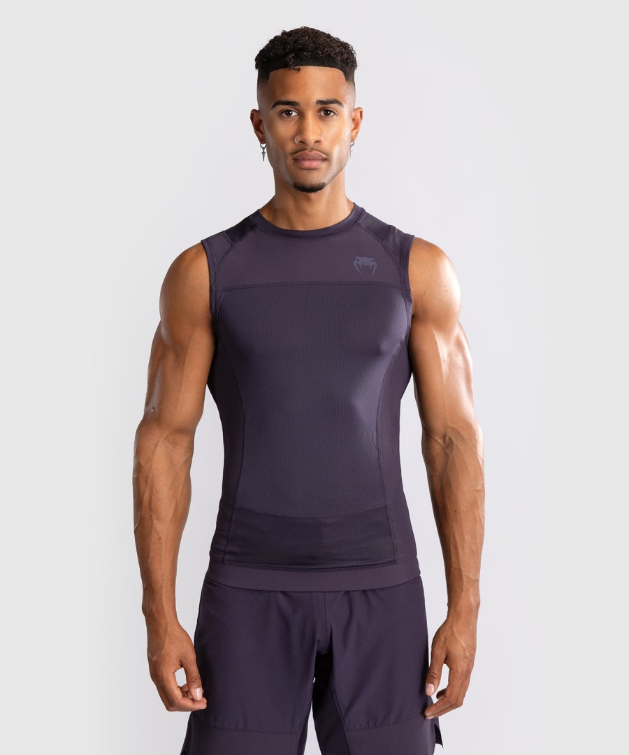 venum g-fit air mouwloos rashguard voor heren - dieppaars
