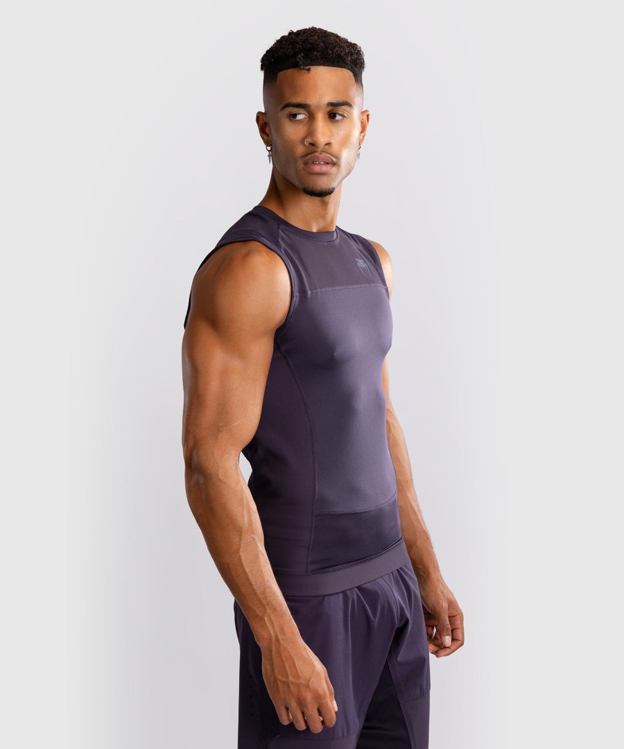 venum g-fit air mouwloos rashguard voor heren - dieppaars