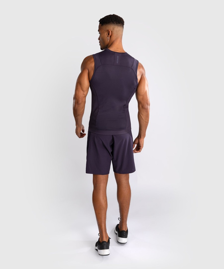 venum g-fit air mouwloos rashguard voor heren - dieppaars