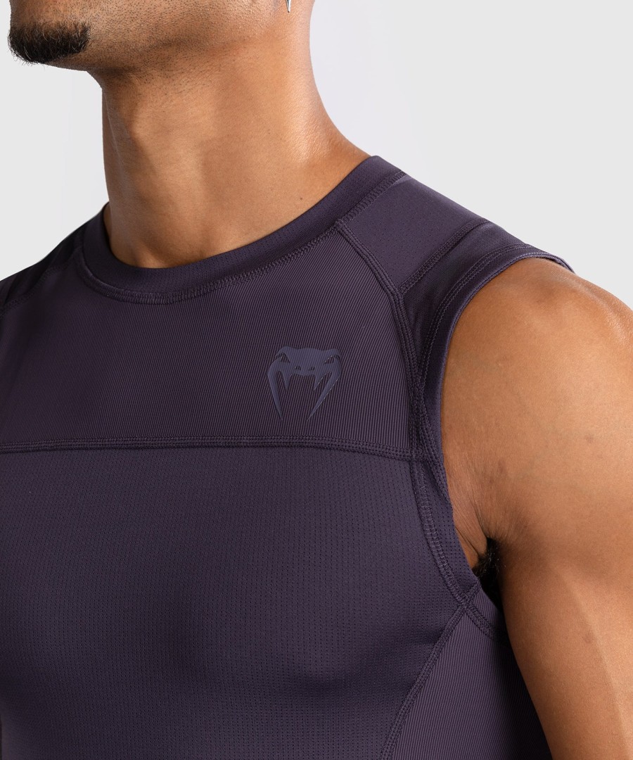 venum g-fit air mouwloos rashguard voor heren - dieppaars