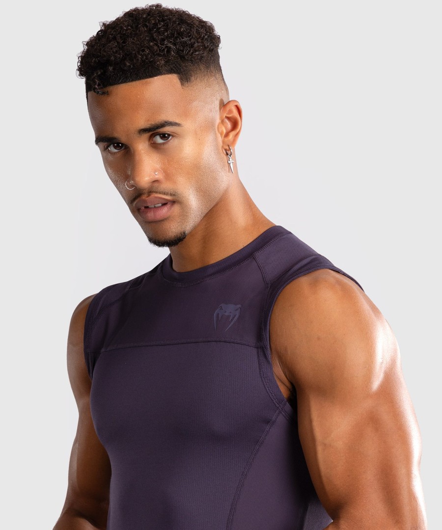 venum g-fit air mouwloos rashguard voor heren - dieppaars