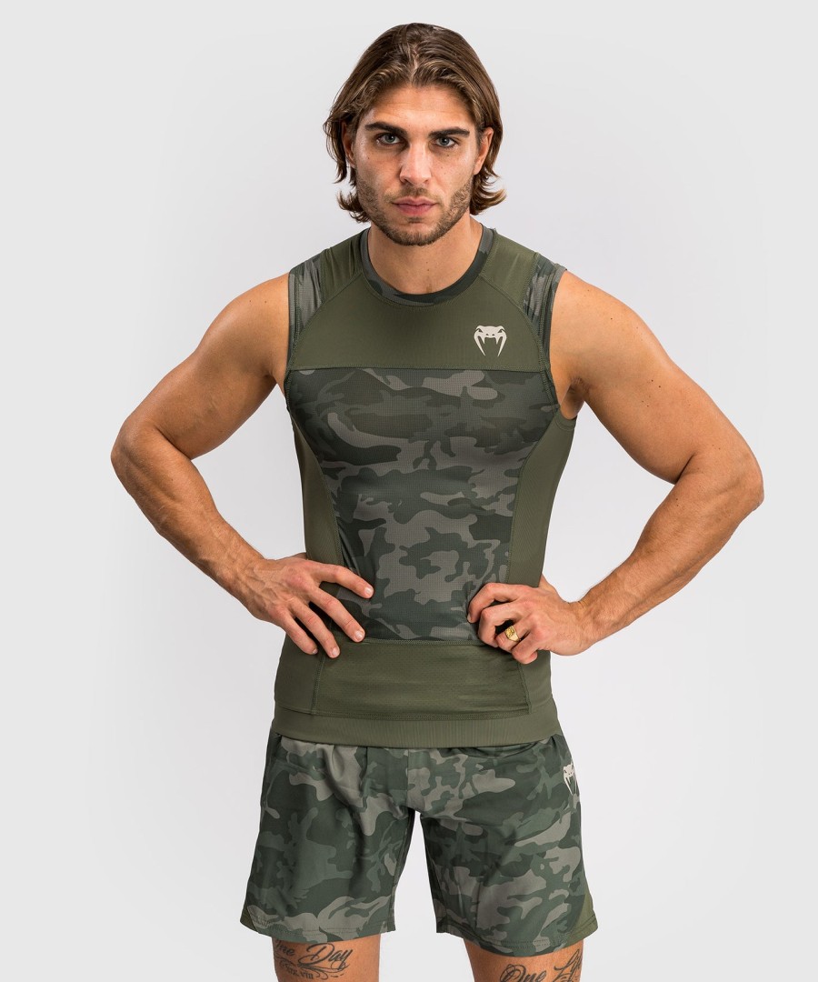 venum g-fit air mouwloos rashguard voor heren - legercamouflage