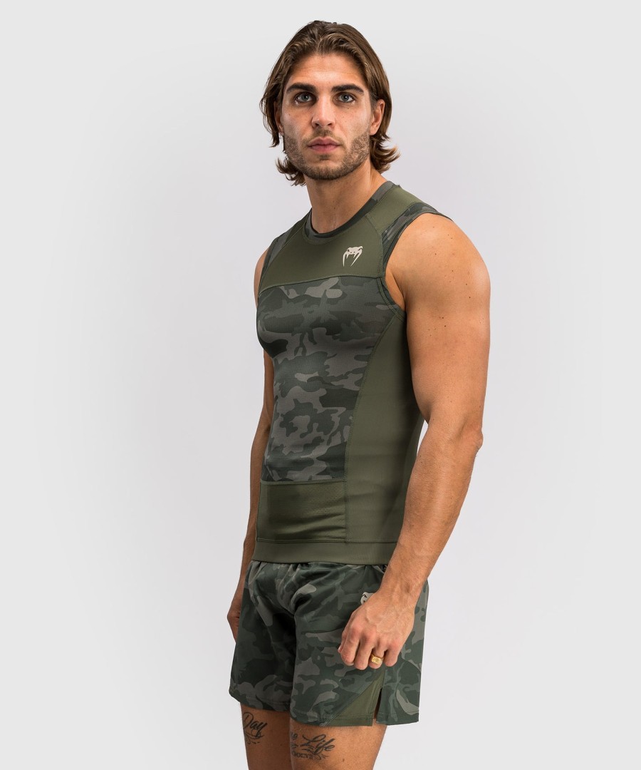venum g-fit air mouwloos rashguard voor heren - legercamouflage