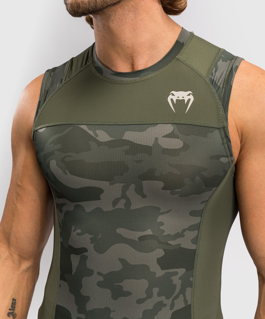 venum g-fit air mouwloos rashguard voor heren - legercamouflage