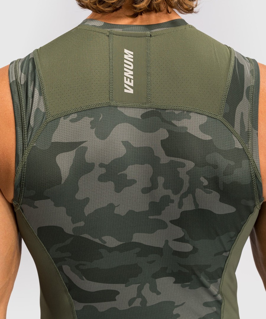 venum g-fit air mouwloos rashguard voor heren - legercamouflage