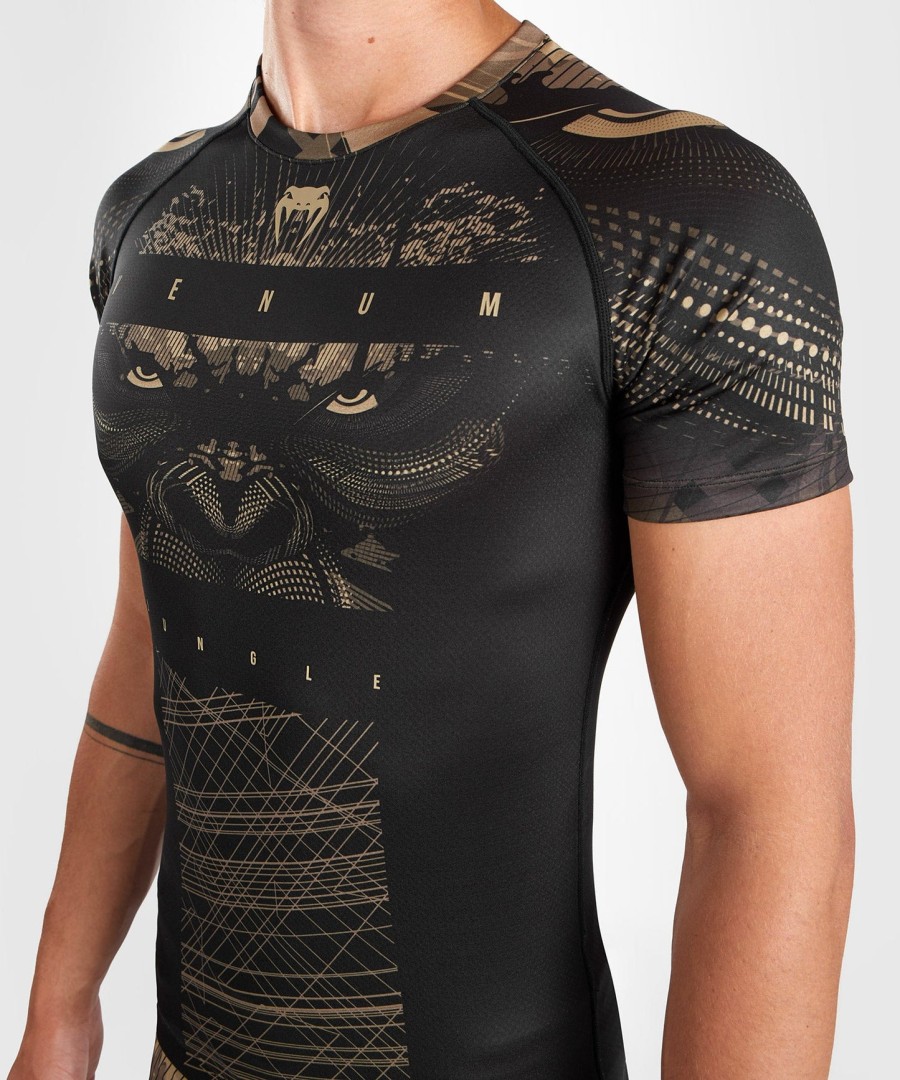 venum gorilla jungle rashguard met korte mouwen - zwartzand