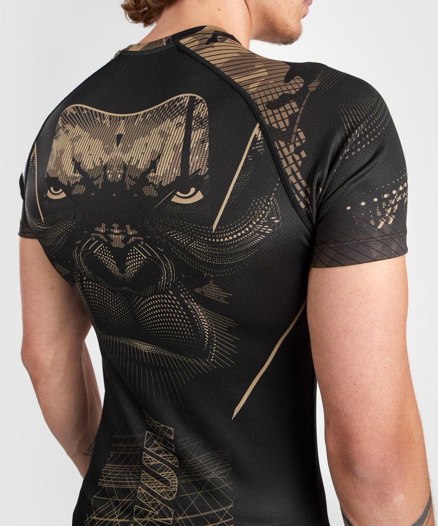 venum gorilla jungle rashguard met korte mouwen - zwartzand