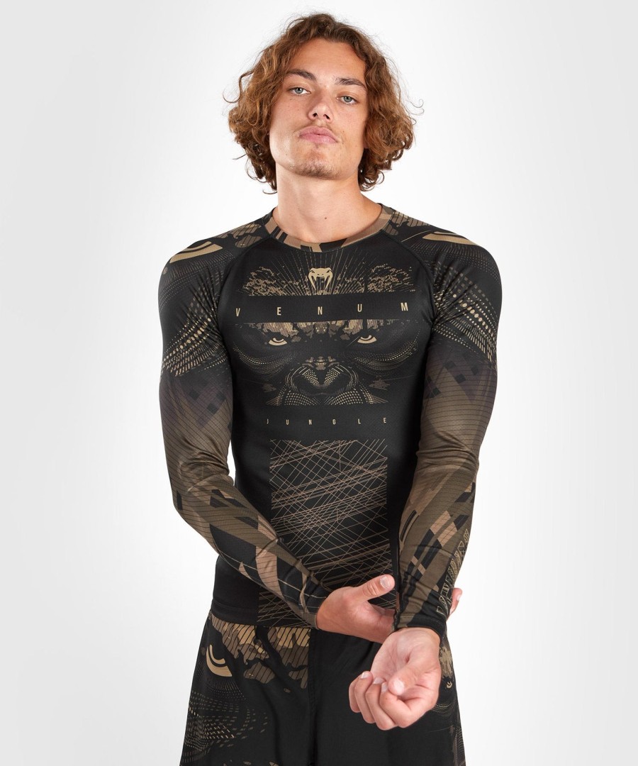 venum gorilla jungle rashguard met lange mouwen - zwartzand