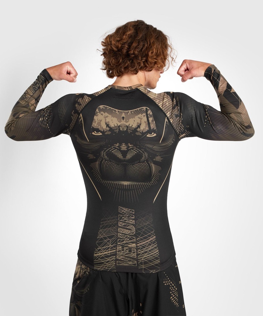 venum gorilla jungle rashguard met lange mouwen - zwartzand