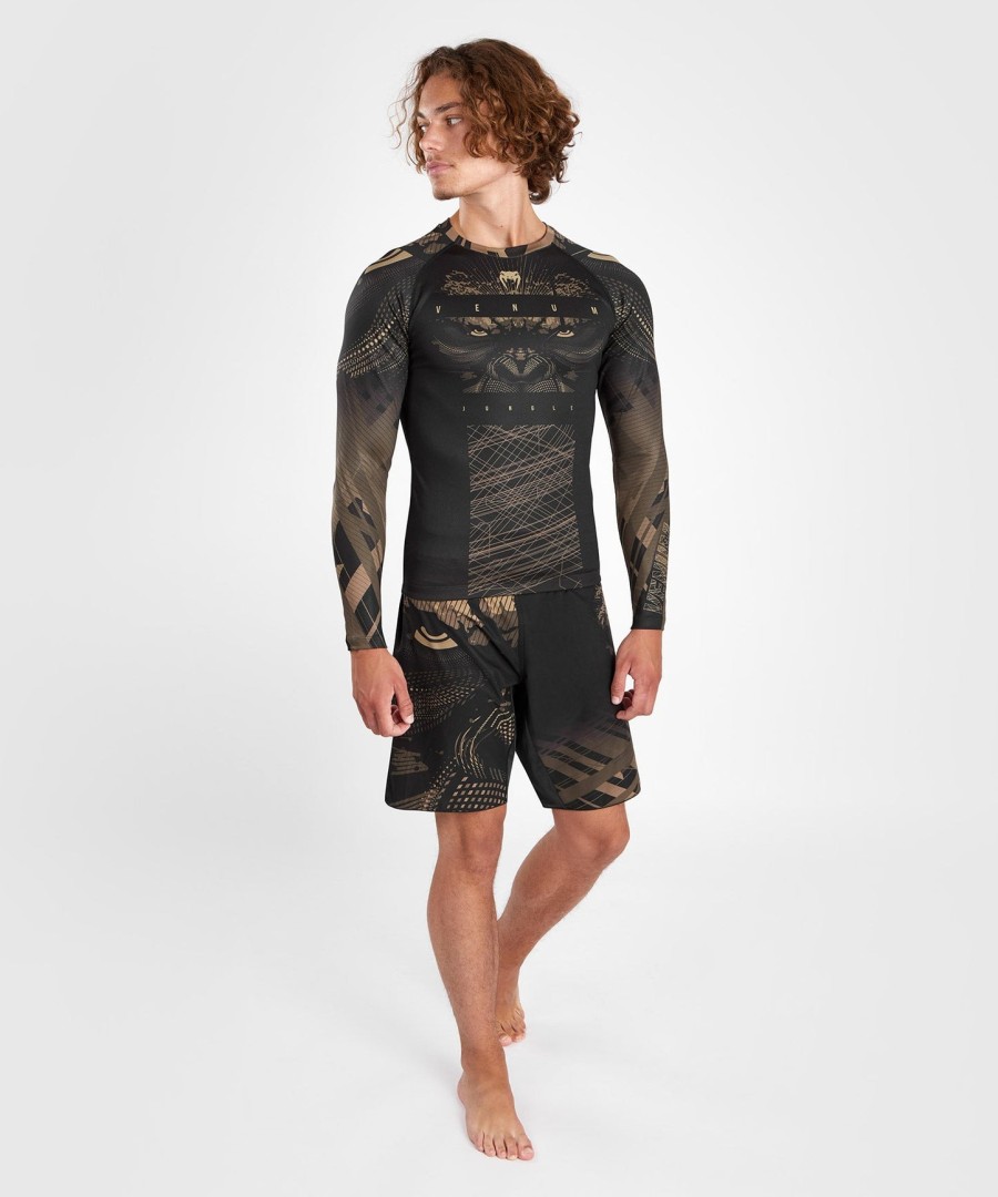 venum gorilla jungle rashguard met lange mouwen - zwartzand