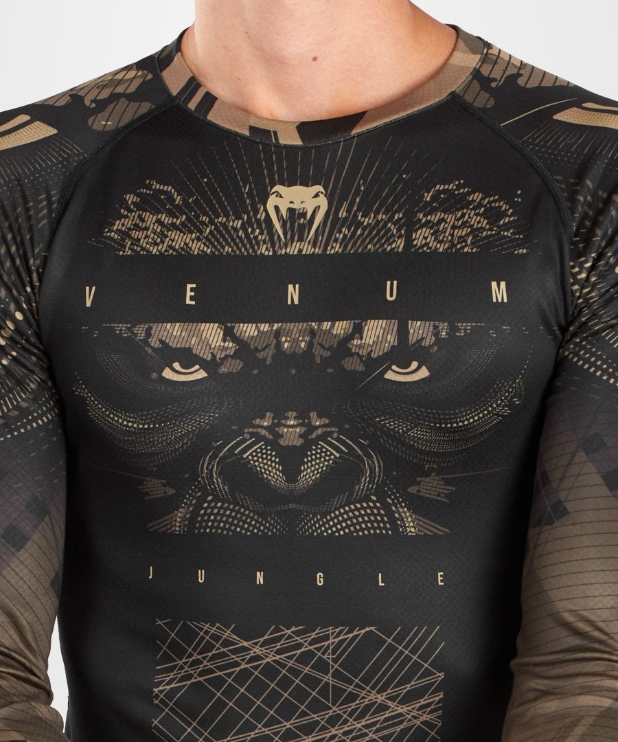 venum gorilla jungle rashguard met lange mouwen - zwartzand