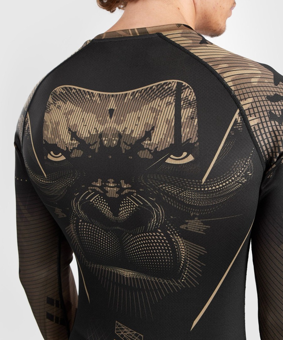 venum gorilla jungle rashguard met lange mouwen - zwartzand