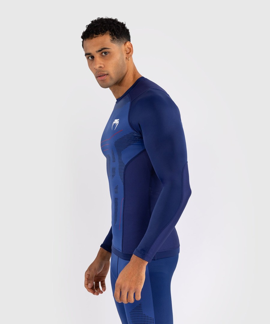 venum technical 3.0 rashguard met lange mouwen - nachtblauw