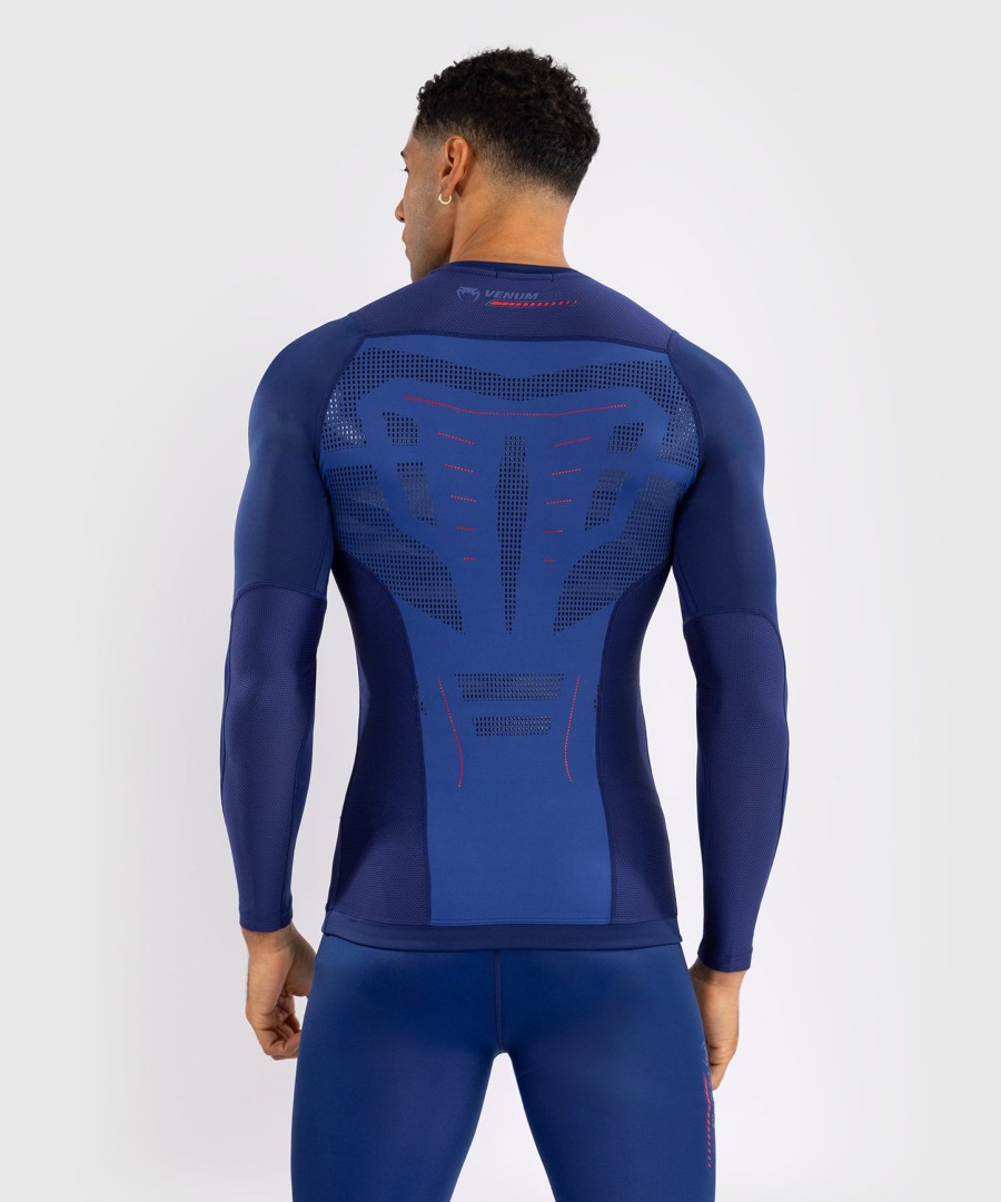 venum technical 3.0 rashguard met lange mouwen - nachtblauw