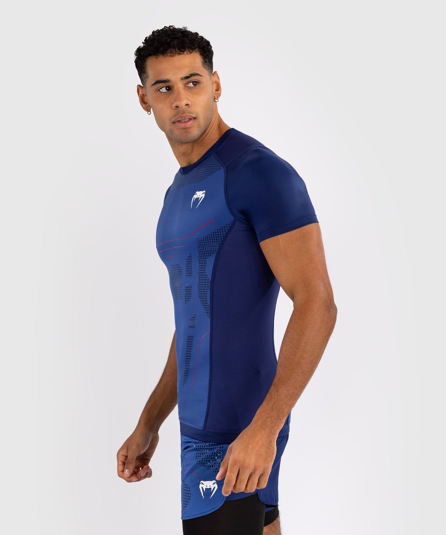 venum technical 3.0 rashguard met korte mouwen - nachtblauw