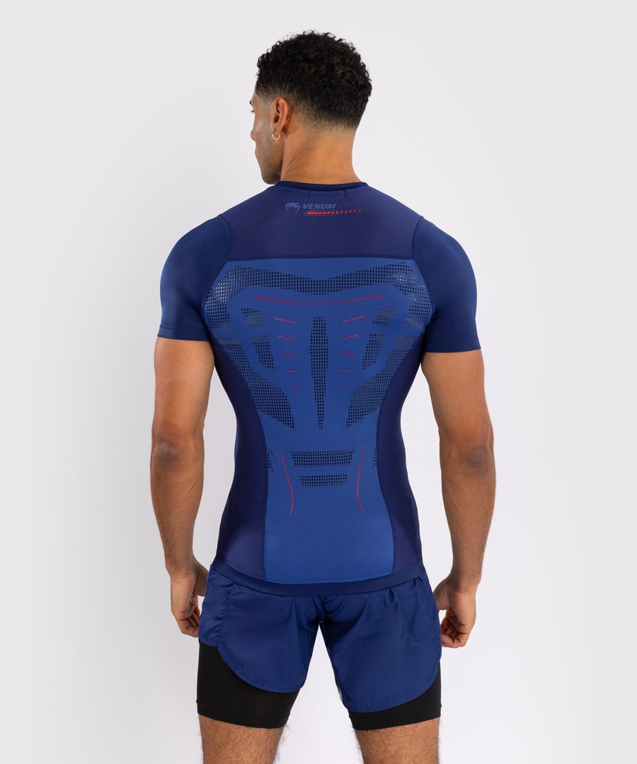 venum technical 3.0 rashguard met korte mouwen - nachtblauw