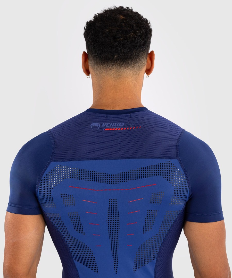 venum technical 3.0 rashguard met korte mouwen - nachtblauw