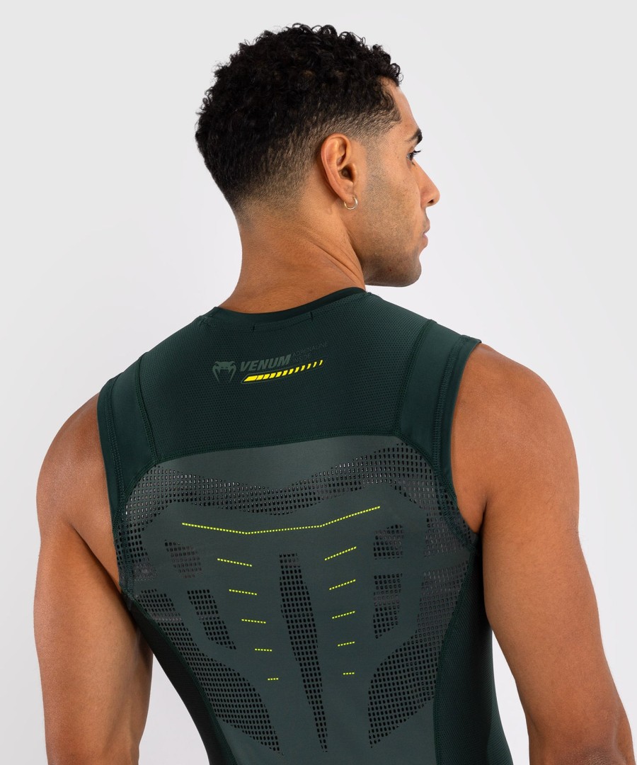venum technical 3.0 mouwloos rashguard - bosgroen