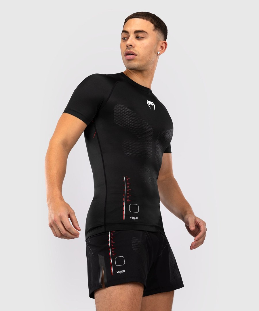 venum tactical xt rashguard met korte mouwen - zwartvuurrood