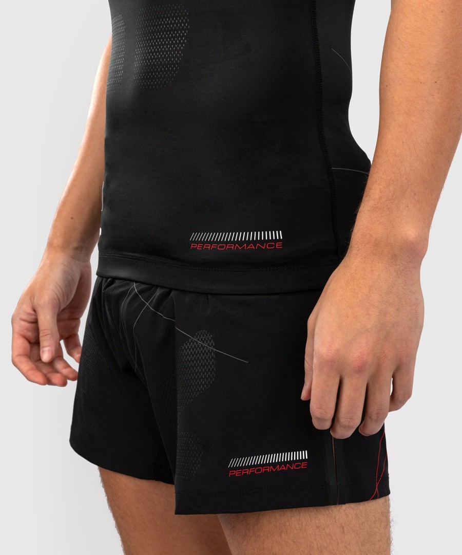 venum tactical xt rashguard met korte mouwen - zwartvuurrood