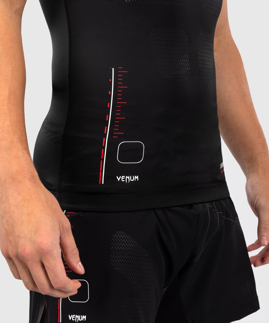venum tactical xt rashguard met korte mouwen - zwartvuurrood