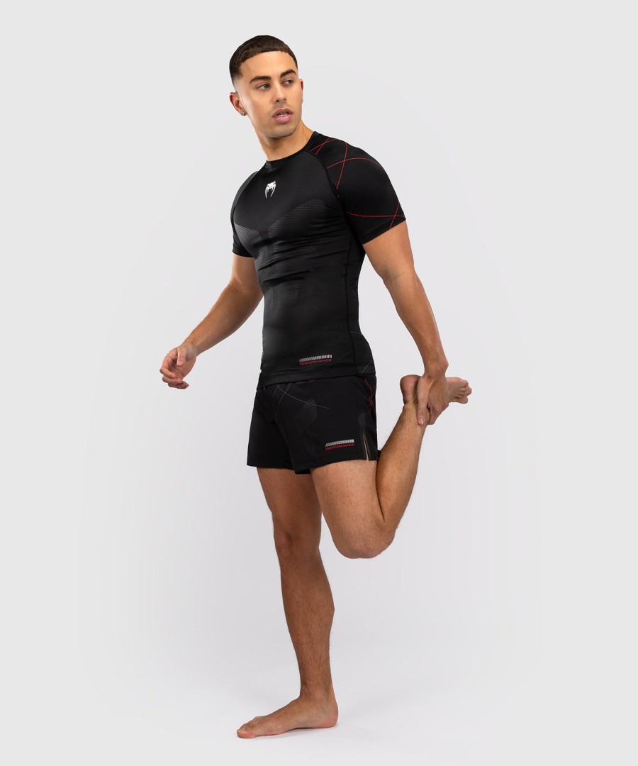 venum tactical xt rashguard met korte mouwen - zwartvuurrood