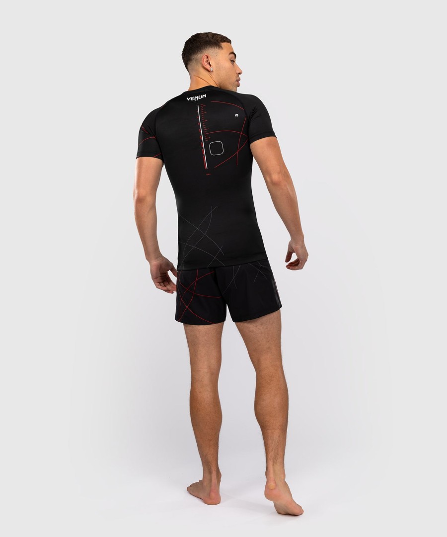 venum tactical xt rashguard met korte mouwen - zwartvuurrood