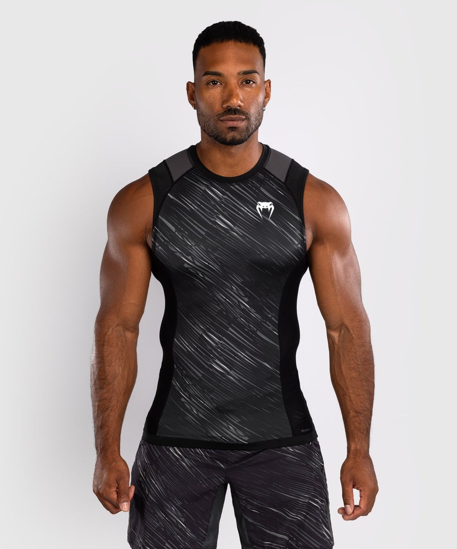 venum rapid mouwloos rashguard - zwartstormgrijs