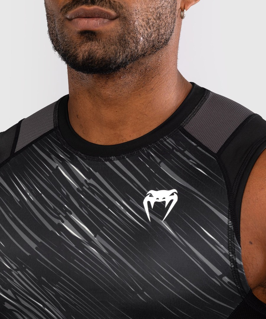 venum rapid mouwloos rashguard - zwartstormgrijs