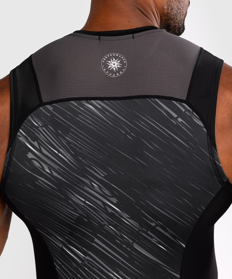 venum rapid mouwloos rashguard - zwartstormgrijs