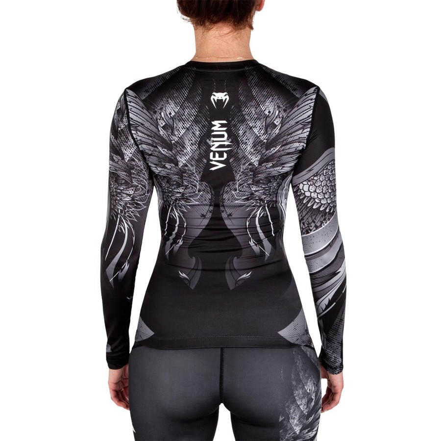 venum phoenix rashguard - lange mouwen - zwartwit - voor dames