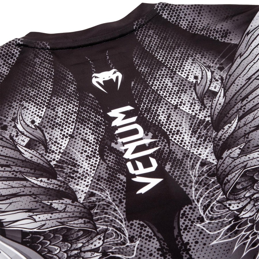 venum phoenix rashguard - lange mouwen - zwartwit - voor dames
