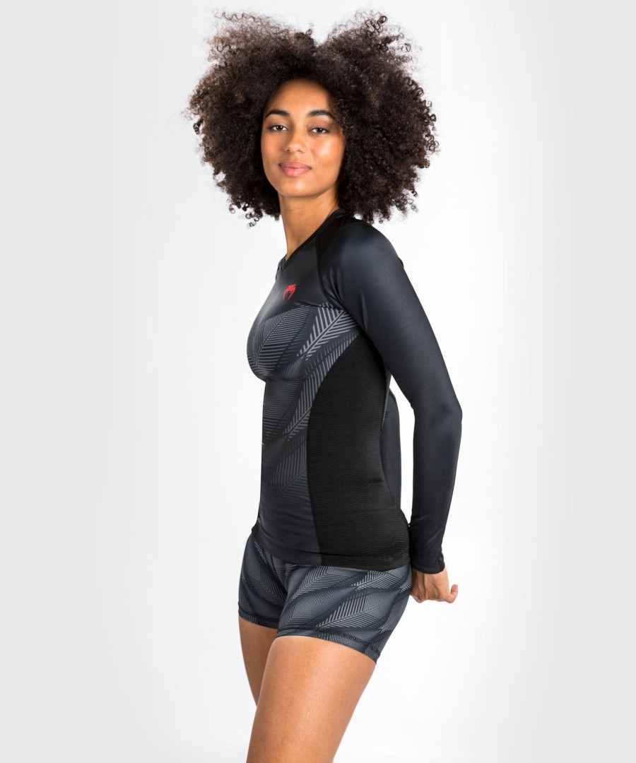 venum phantom rashguard met lange mouwen - voor dames - zwartrood
