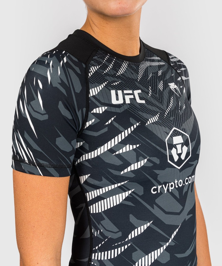 ufc fusion by venum authentic fight night women performance rashguard met korte mouwen - zwart