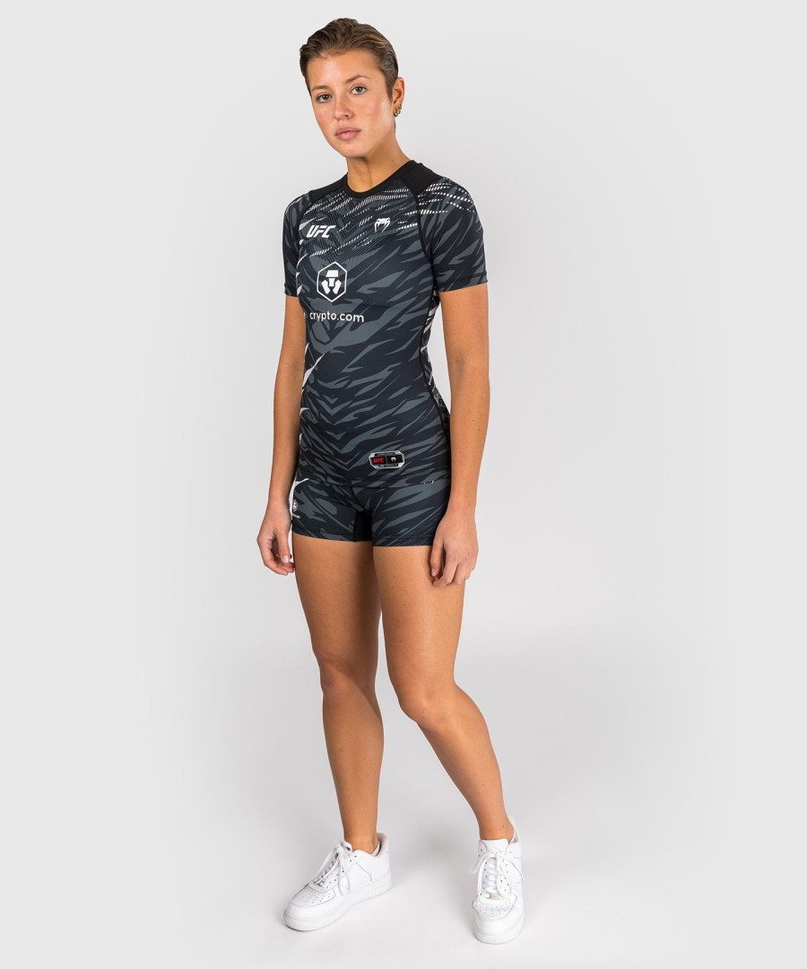 ufc fusion by venum authentic fight night women performance rashguard met korte mouwen - zwart