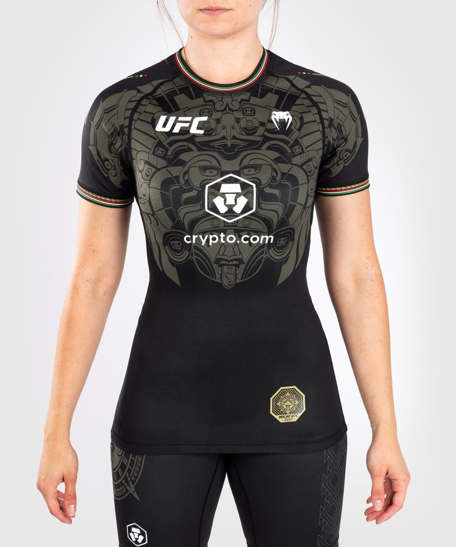 noche ufc by venum authentic fight night women performance rashguard met korte mouwen - zwart
