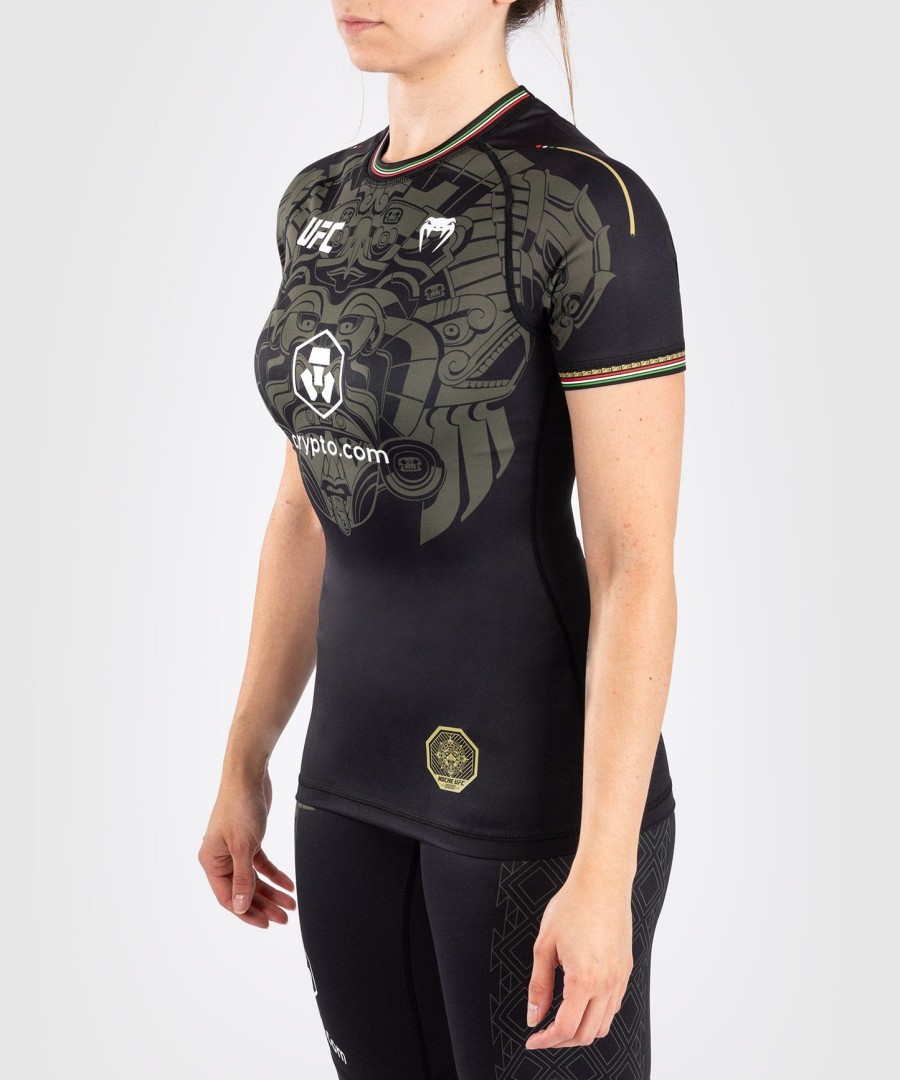 noche ufc by venum authentic fight night women performance rashguard met korte mouwen - zwart