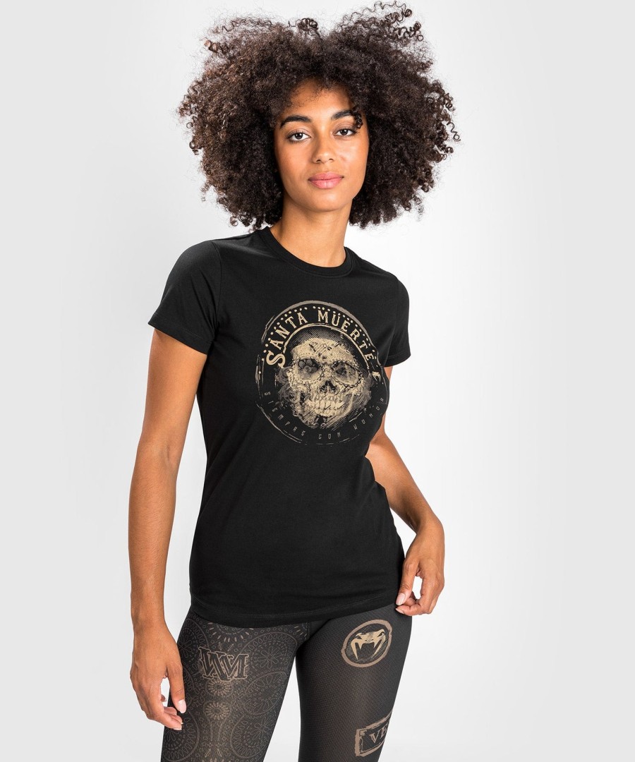 t-shirt santa muerte dark side venum woman - zwartbruin
