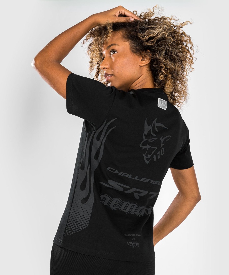 venum x dodge demon 170 dames t-shirt - zwart