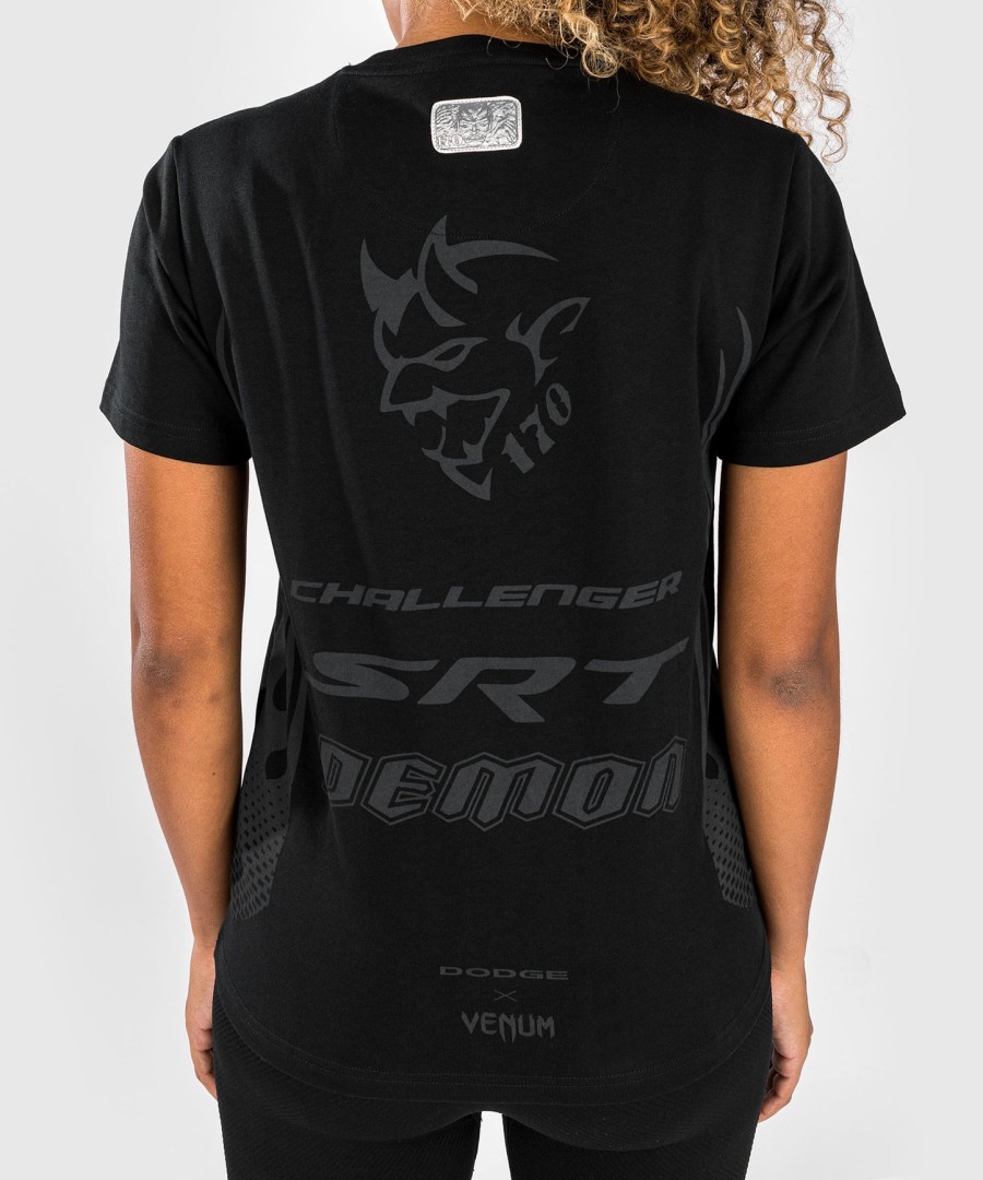 venum x dodge demon 170 dames t-shirt - zwart