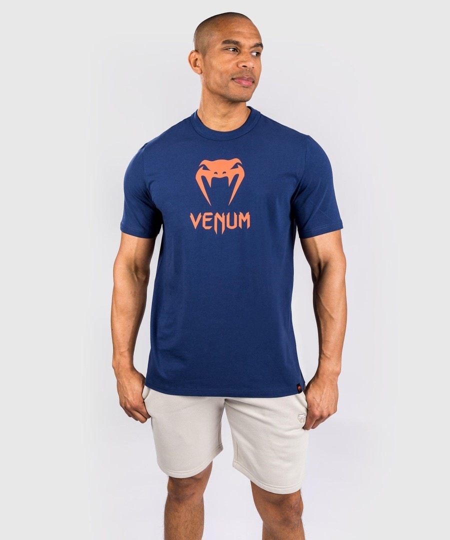 venum classic t-shirt - marineblauworanje