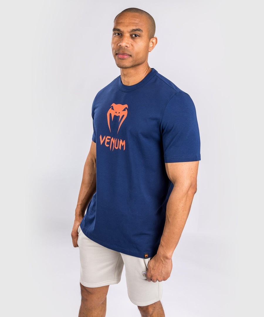venum classic t-shirt - marineblauworanje