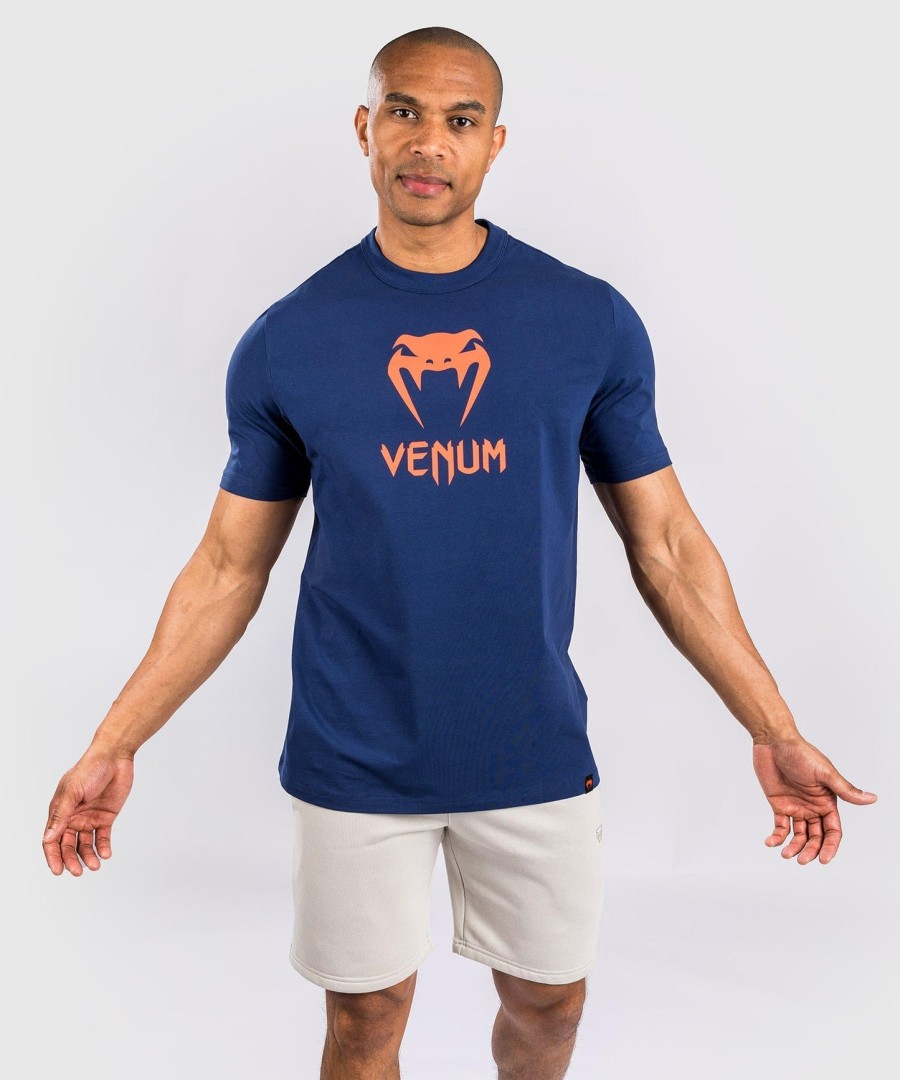 venum classic t-shirt - marineblauworanje