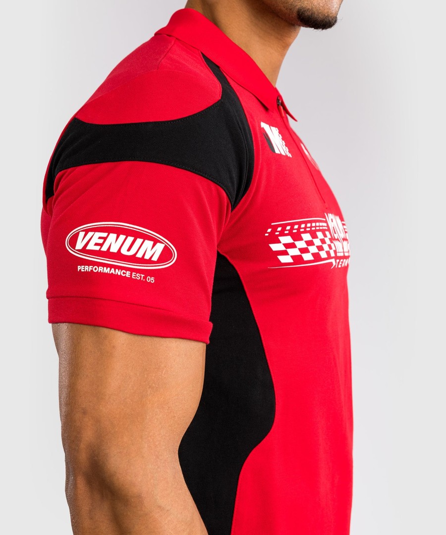 venum motorsport katoenen polo - racerrood