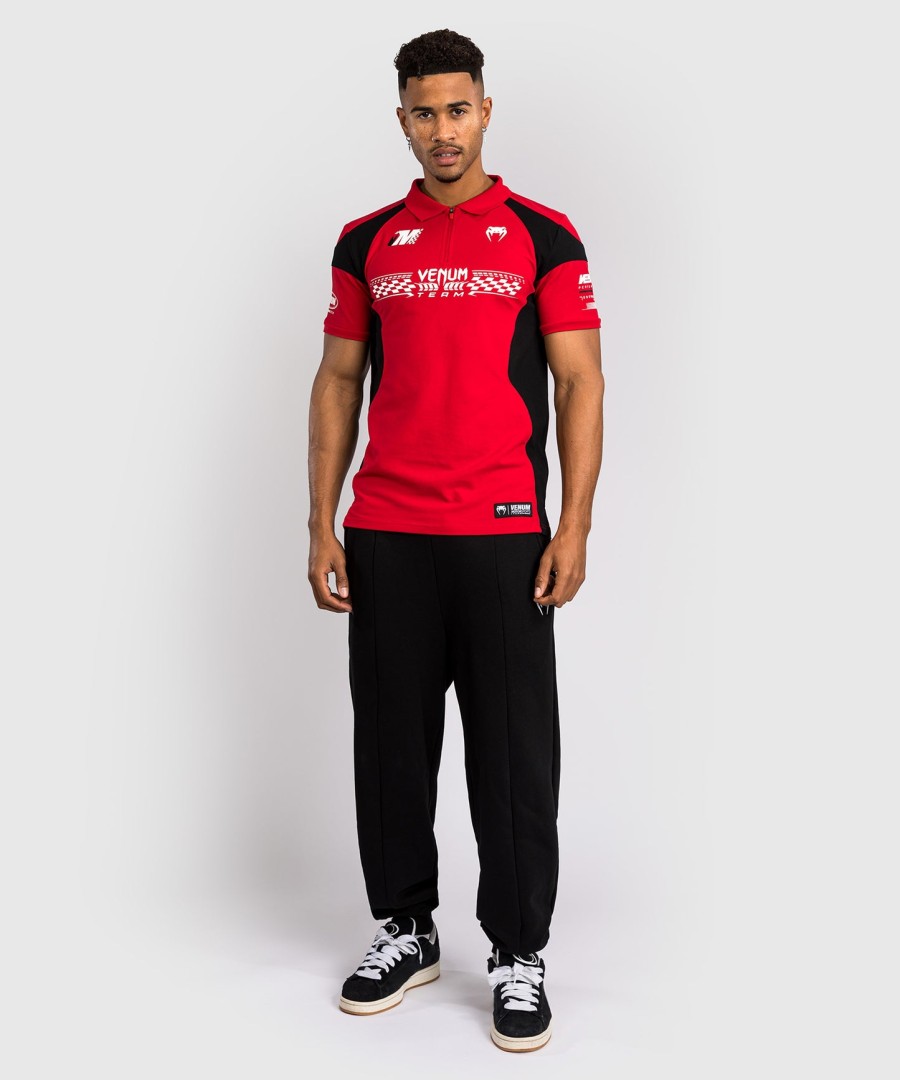 venum motorsport katoenen polo - racerrood