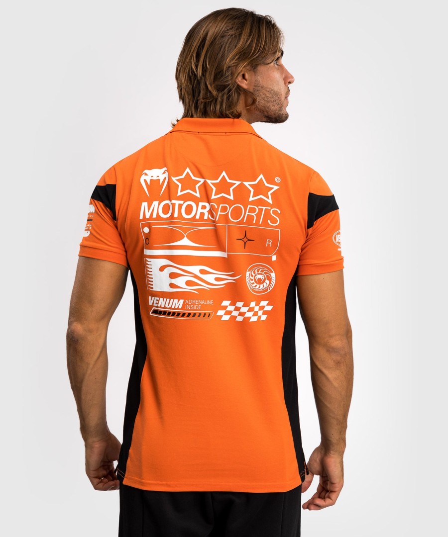 venum motorsport katoenen polo - mandarijn