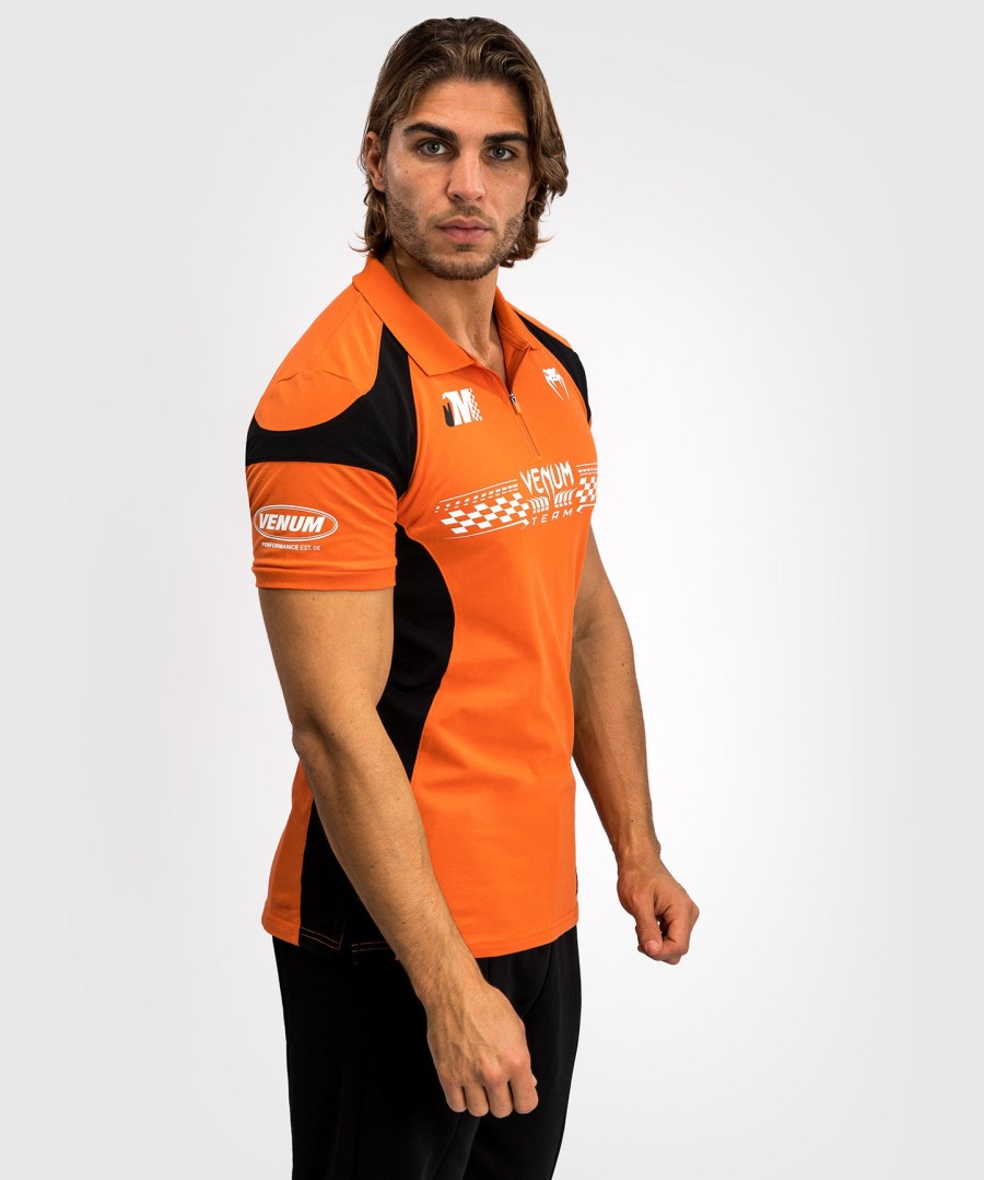 venum motorsport katoenen polo - mandarijn