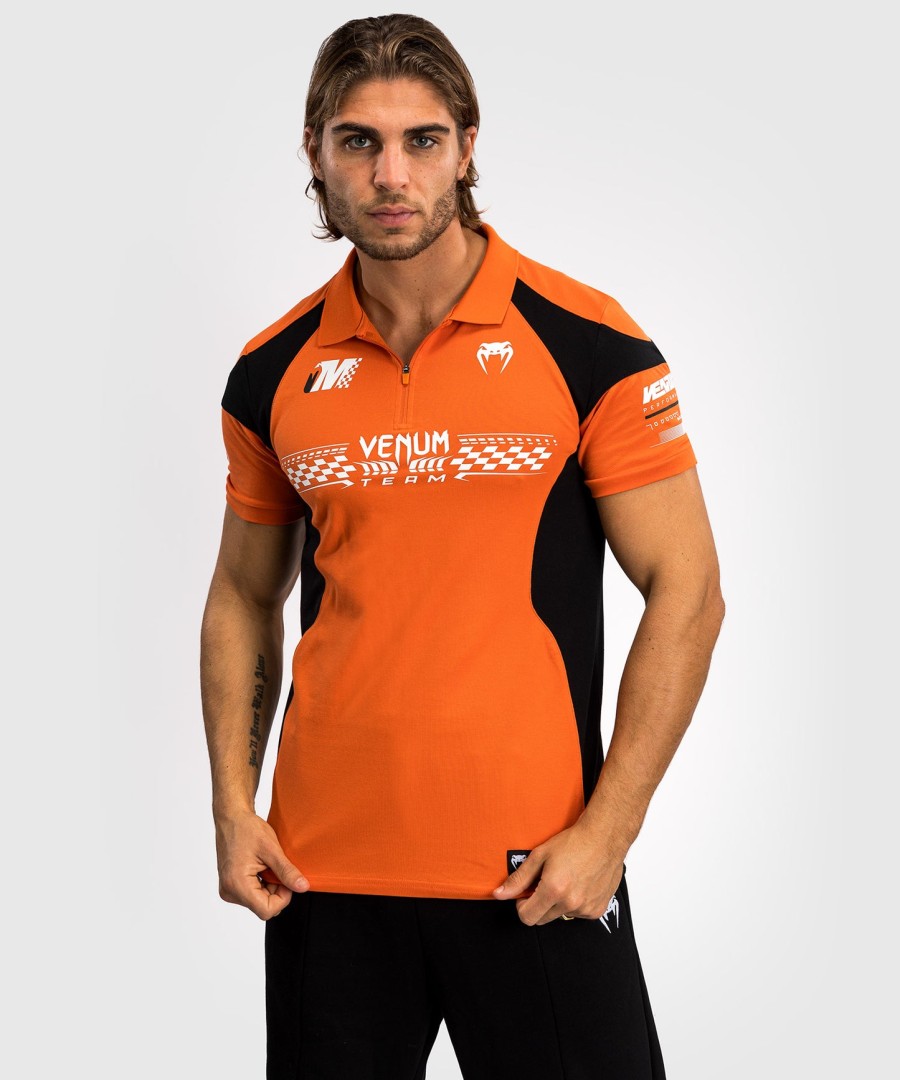 venum motorsport katoenen polo - mandarijn
